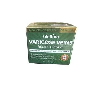 Adellina Varicose Veins Cream Relief for Legs Improves Blood Circulation 2oz New
